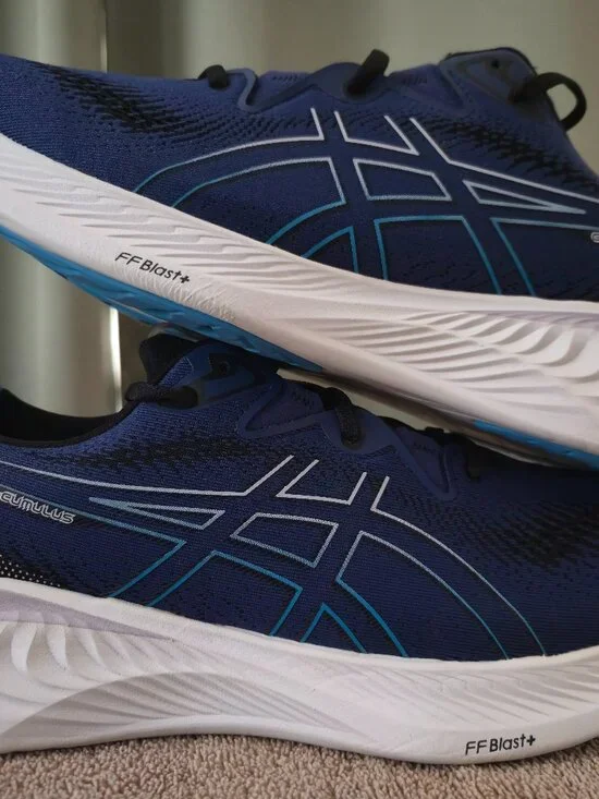 ASICS GEL-Cumulus 25 Running Shoes Indigo Blue Island Blue Men's 14 1011B621 Box