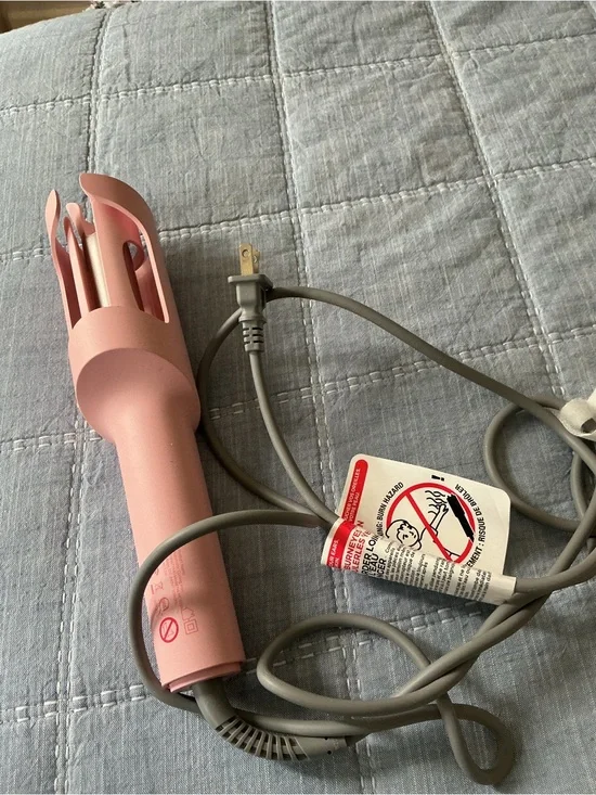 Pink Automatic Hair Curler for Effortless Styling