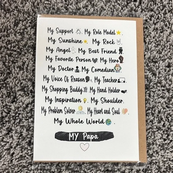 Heartfelt Greeting Card for Papa