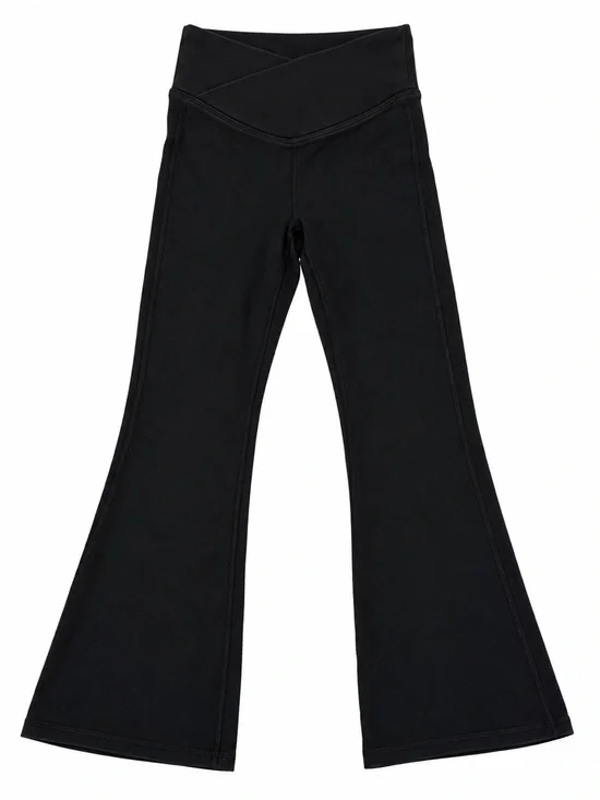 Old Navy Active PowerChill Girls High-Rise Flare Leggings Black Size S 6-7