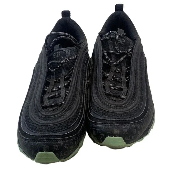 Nike Air Max 97 Matrix Green Glow Black Mens Size 10.5 921826-017