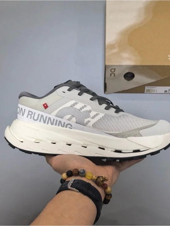 Cloudultra 3 Men's White and Gray Cloudtec Athletic Running Shoes