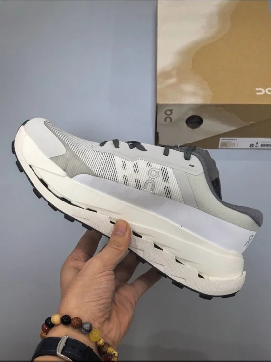 Cloudultra 3 Men's White and Gray Cloudtec Athletic Running Shoes