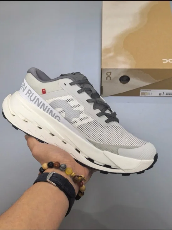 Cloudultra 3 Men's White and Gray Cloudtec Athletic Running Shoes
