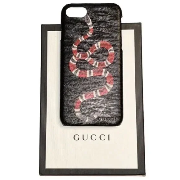 Authentic Gucci Snake iPhone 7/8 Red & Black Phone Case