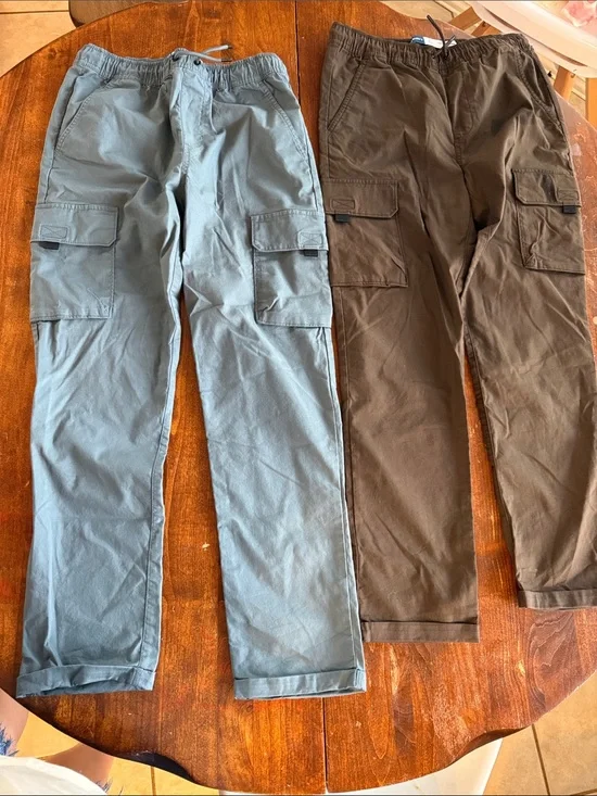 Old Navy Kids Cargo Pants in Blue-Green and Brown