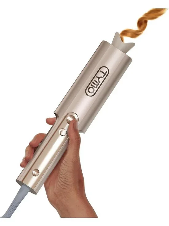 Automatic Rotating Curling Iron - Long Barrel Curling Wand for Beach Waves, 1
