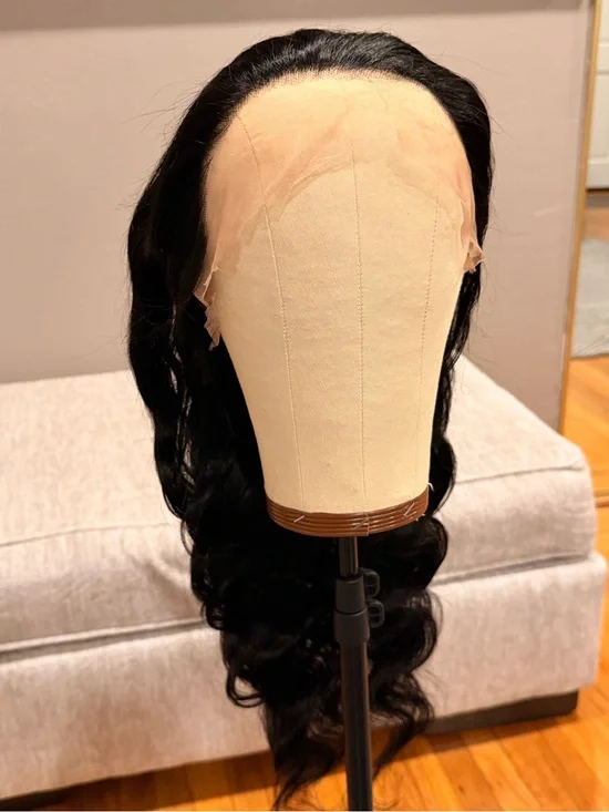 26” Natural Black #1b‎ Body Wave 13x6 HD Lace Front 100% Human Hair Wig #228