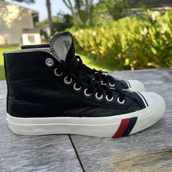 Pro-Keds Royal Hi Leather Black PH64114 Men’s 6.5 Sneakers 220