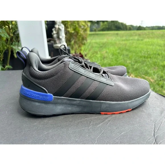 Adidas Racer TR21 Men's‎ Carbon Grey Blue Running Shoes GZ8185 Size 13