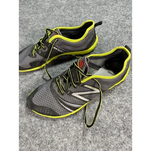 New Balance MT20v2 Minimus Trail Running Shoes Gray Neon Yellow Men’s Size 11