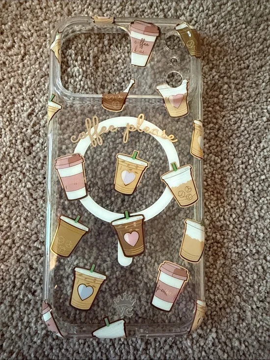 Velvet Caviar Coffee Please MagSafe Phone Case Clear iPhone 17 ProMax