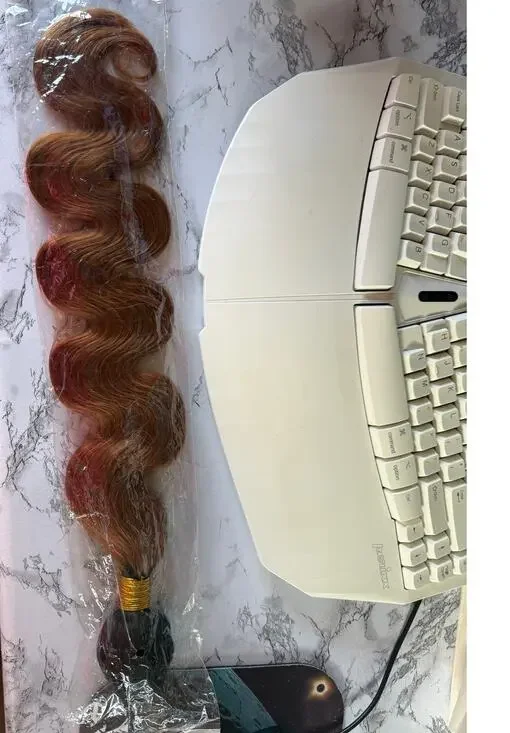 SKU3320 24-Inch Curly Auburn Hair Extensions / Wig Roll (New In Package)