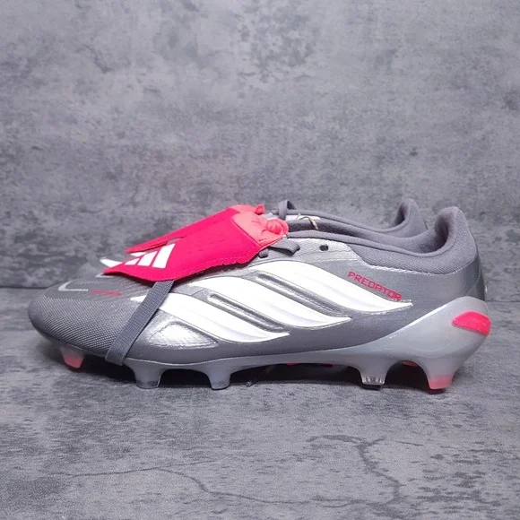ADIDAS Predator Pro Tongue FG Football Soccer Cleats Mens 11 Womens 12 Grey