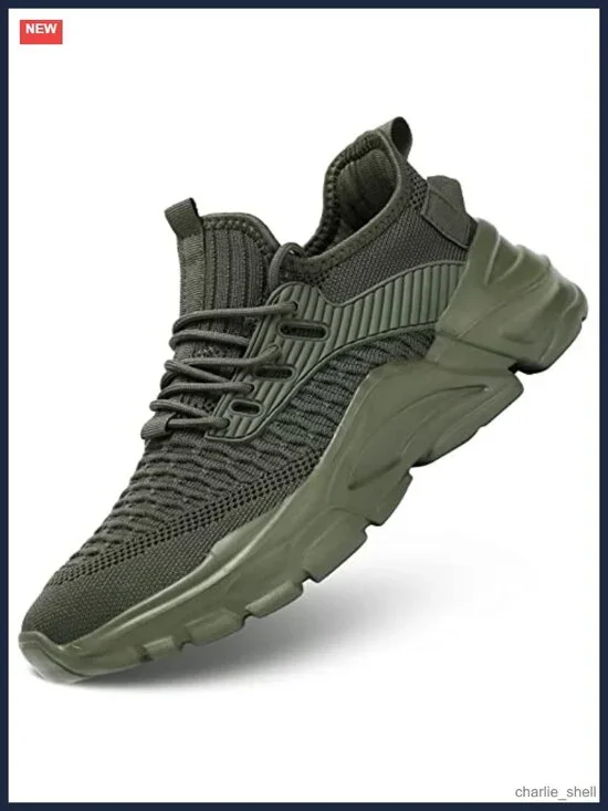 Men's Athletic Running Shoes Non Slip Breathable Lightweight Sneakers