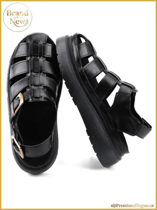 Women's Platform Wedge Sandals Adjustable T-Strap Open Toe Summer Boho