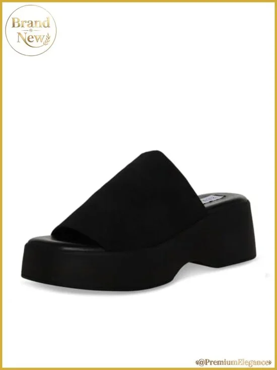 Women's Sculpted Platform Sandals Stretchy Slip-On Heels