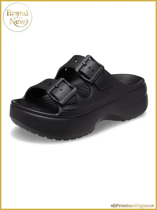 Crocs Classic Saturday Platform Sandals Adjustable Buckle Comfort