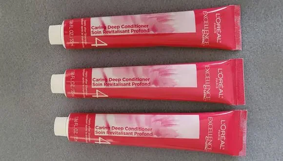 LOREAL EXCELLENCE Creme Caring Deep Conditioner--Lot of 3/1.86 Fl. OZ. ea New!
