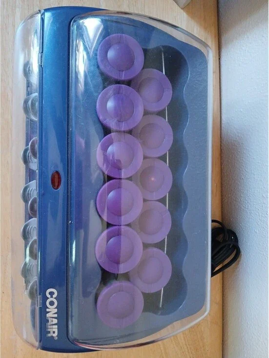 Curl Innovation Conair H41MP 12 Jumbo 1.5 inch Hot Rollers 12 Clips Curlers