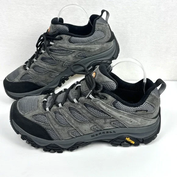 Merrell Moab 3 Waterproof Hiking Shoes Men’s 11 WIDE Gray Vibram J035855W EUC