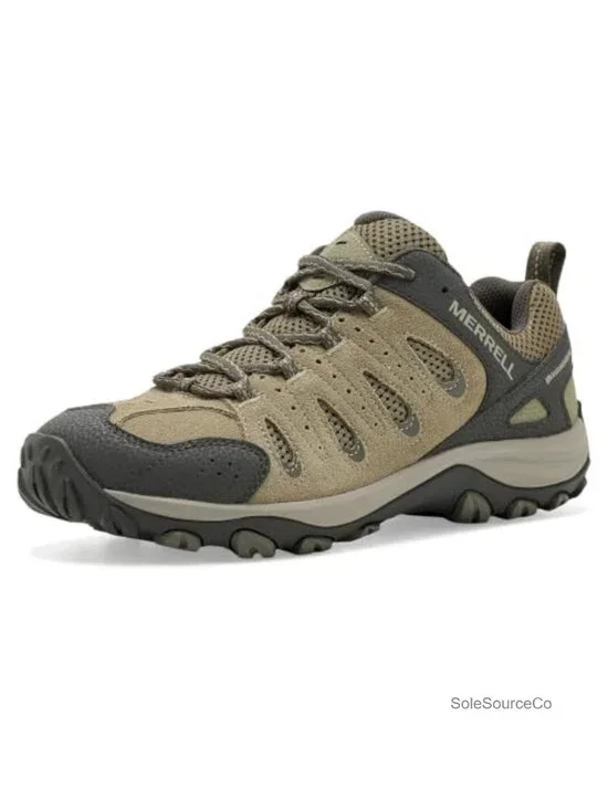 Men's Suede Leather Mesh Hiking Shoes Cushioned Trail Comfort Lace-Up