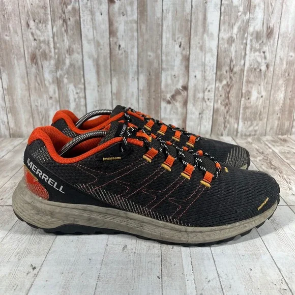 Merrell Nova 2 Mens Trail Running Shoes Black Orange J067377 Size 12