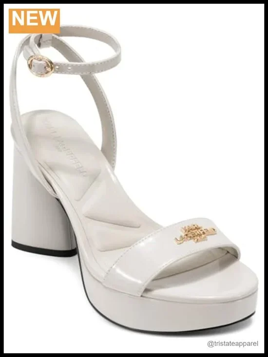Platform Heel Sandal Ankle Strap Block Heel Cushioned Footbed Arch Support