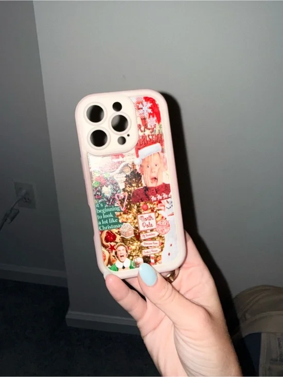 IPhone 16 pro. Christmas Collage Phone Case for iPhone - Festive Holiday Design