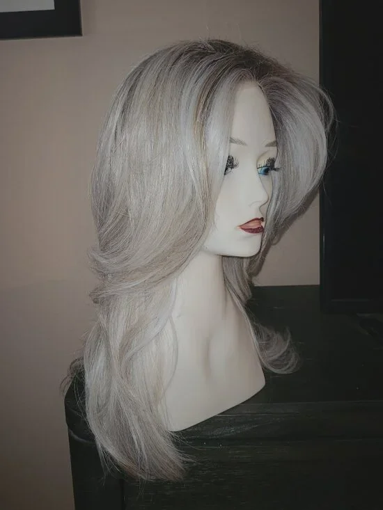 Ash Blonde MEL long wig number 2