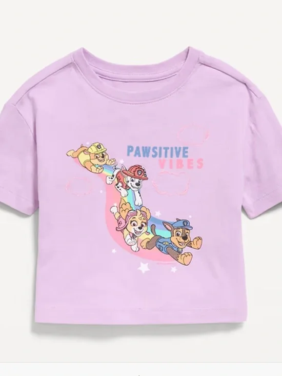 Old Navy Lavender Paw Patrol 'Pawsitive Vibes' Graphic Tee
