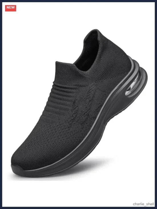 Mens Slip On Lightweight Walking Shoes Breathable Athletic Sneakers