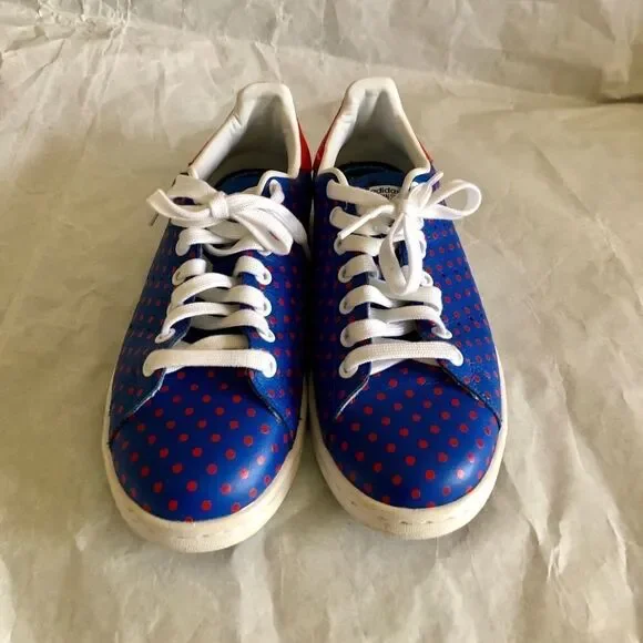 Adidas Pharrell Stan Smith Blue and Red