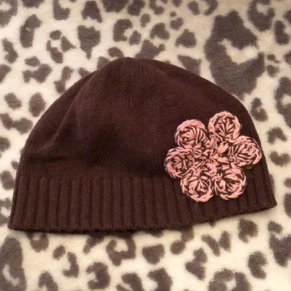 2006 Old Navy Newborn Essentials Brown Knit Hat Size 3-6 months