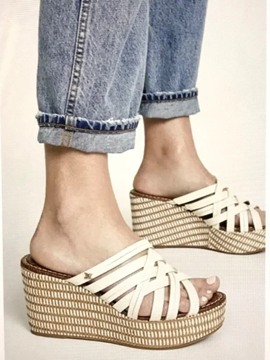 SAM EDELMAN Devon Wedge Slide Sandals Platform Women’s Size 11