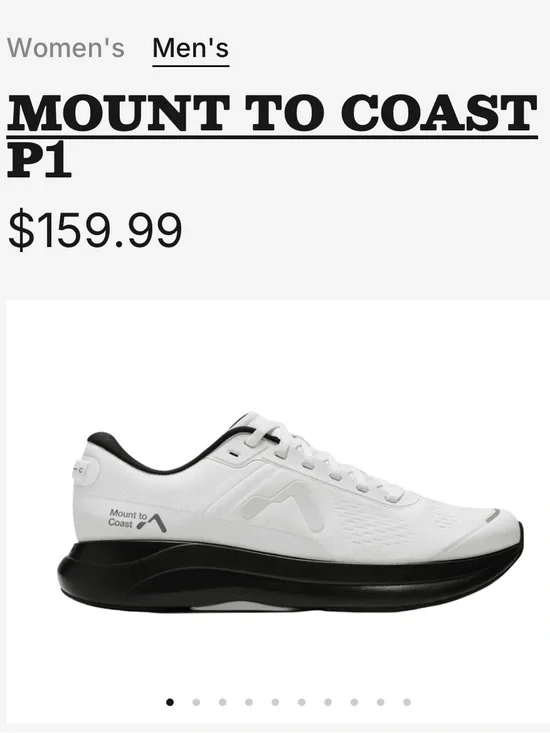 MEN'S MOUNT TO COAST P1 SHOES Men's White Athletic Sneakers