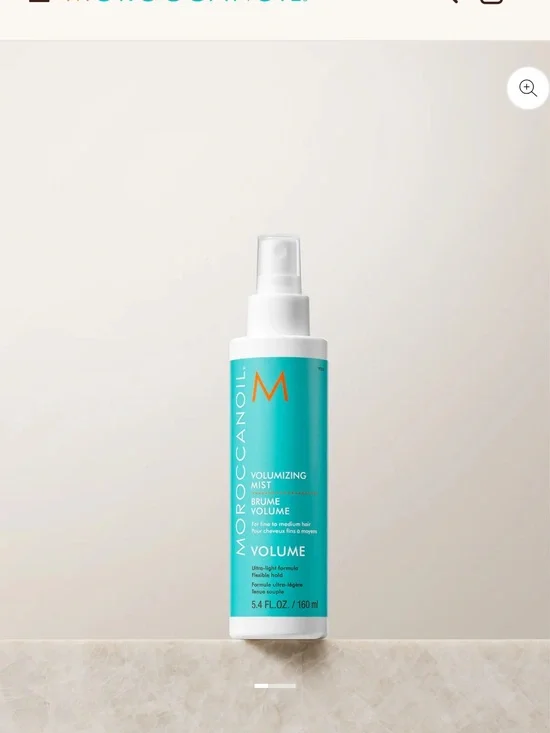 Moroccanoil Volumizing Mist - Turquoise and White Spray Bottle