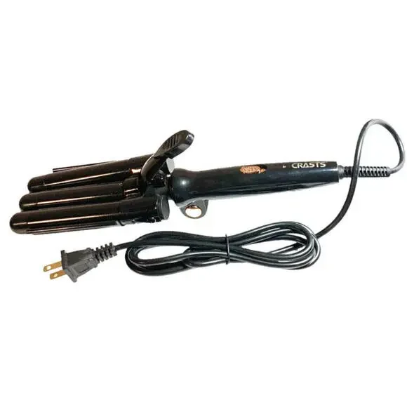 Crasts 2-Barrel Hair Curler Adjustable Temperature with LCD Display Model HC-003
