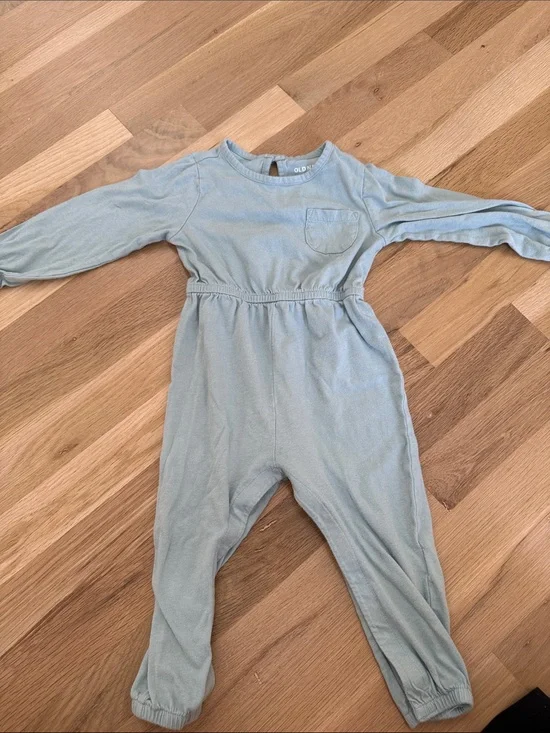 Old Navy Light Blue Long-Sleeve Kids Romper