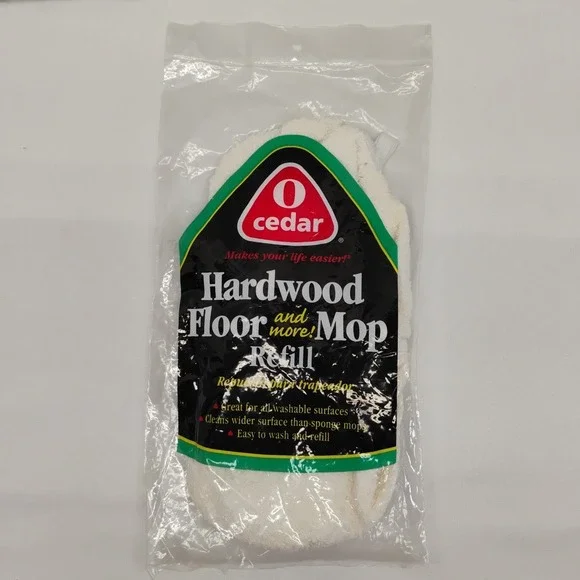 Vintage 2002 O Cedar Hardwood Floor‎ And More Mop Refill Wash & Reuse