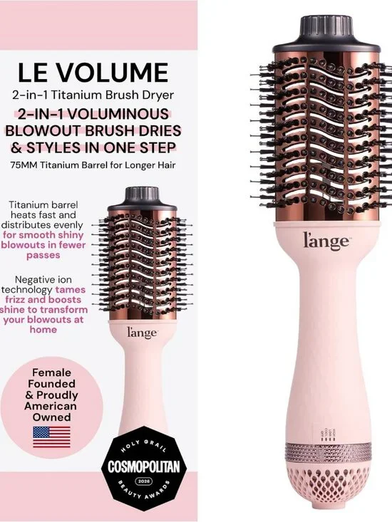 2-in-1 Titanium Blow Dryer Brush | Frizz Control & Volumizing Hot Air Styler
