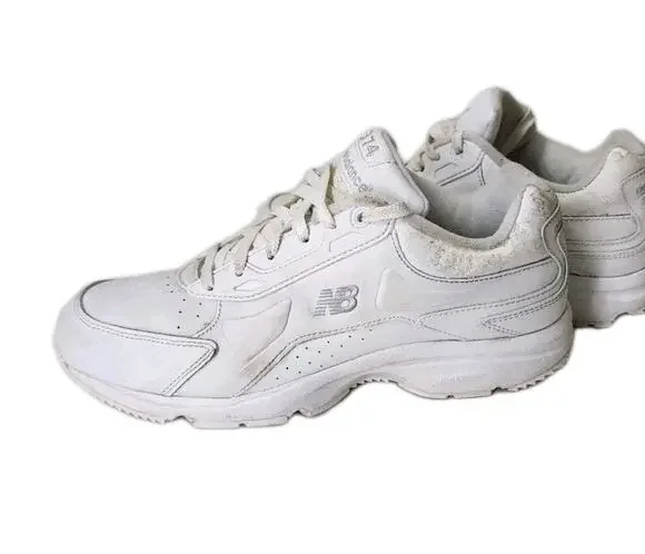 New Balance 374 Shoes Mens 9.5D White Walking Sneakers CMW374W Athletic Shoe