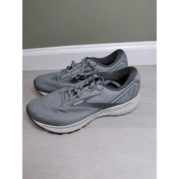 Size 9 2E - Brooks Ghost 14 Grey Alloy Men's Sneakers