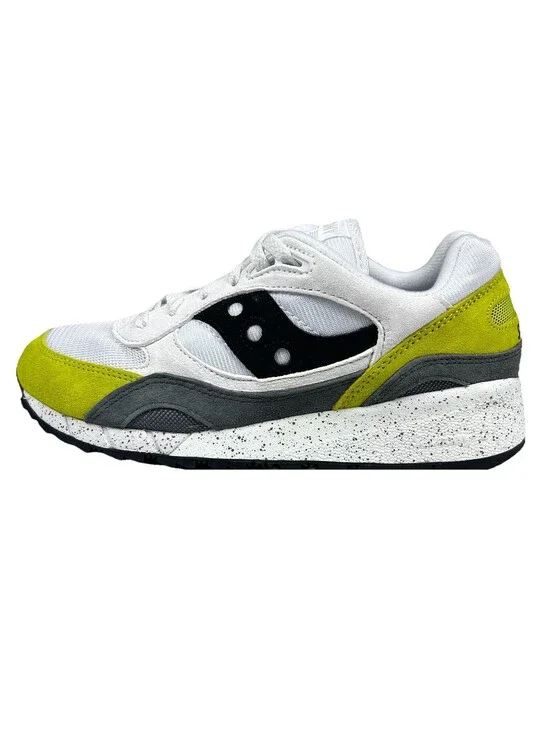 Saucony Shadow 6000 Shoes Men's 8.5 Women's 10 White Gray Performance Sneakers