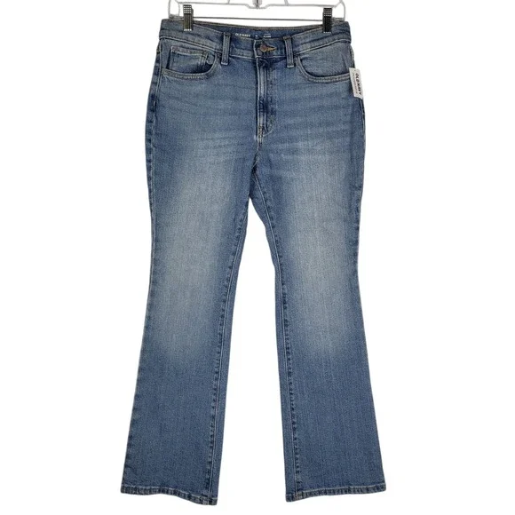 Old Navy High Rise Flare Jeans Girls 16 Plus Medium Wash NWT‎