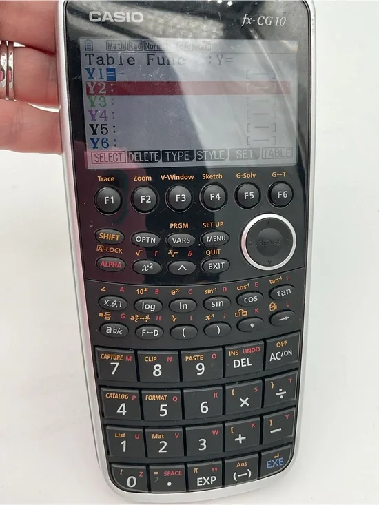 Casio fx-CG10 Graphing Calculator in Black and Silver