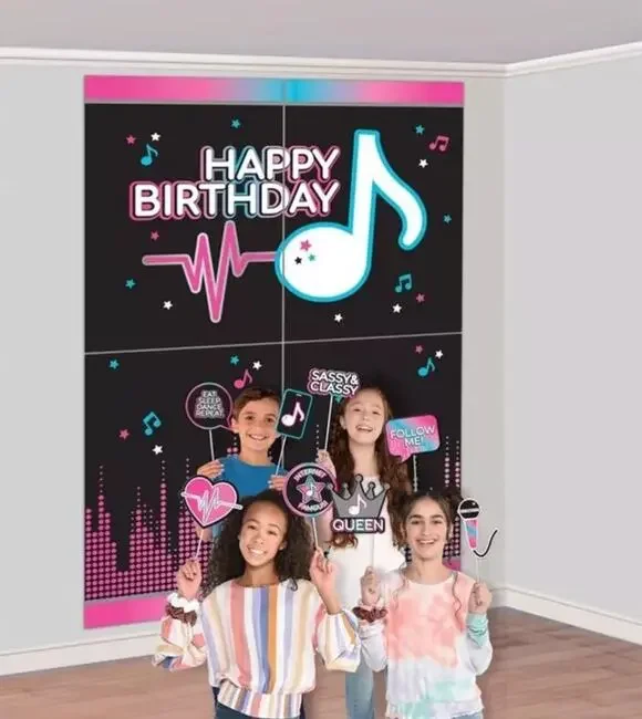 Ultimate Internet Famous Scene Setters Kids Birthday Photo Backdrop with Props
