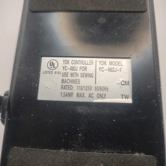YDK Controller YC-482J-1 Kenmore Sewing‎ Machine Motor Speed Foot Pedal 3 Pronge