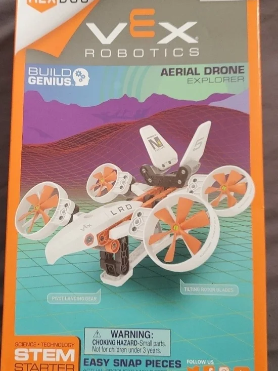 Aerial Drone Explorer - White & Orange $10