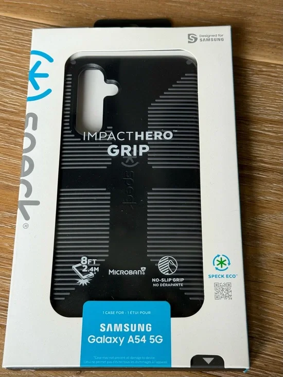 New Speck ImpactHero Grip Case for Samsung Galaxy A54 5G - Black